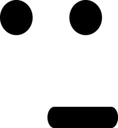 Emoticon Face Of Doubt Stencil Svg Vector, Free Vectors File